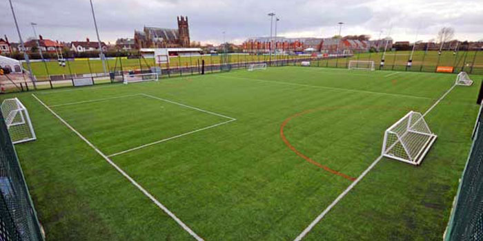 Football pitch in Blackpool